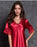 VenusFox Women's Silk Satin Sleepwear Lace Sexy Short Sleeve Nightdress Female Clothing Homewear Nightwear Transparent Nightgown Pajamas