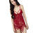 VenusFox Deep V-neck Sexy Lingerie Female Lace See-through Dress