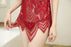 VenusFox Deep V-neck Sexy Lingerie Female Lace See-through Dress