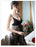 VenusFox Sexy Lingerie Temptation Suit Sexy V-neck Chest Pad Gathered Pajamas Women Transparent Lace Suspender Nightdress