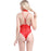 VenusFox Voplidia Hot Women Sexy Lingerie Sleepwear Black Red Lace Transparent Deep V Ladies Bodysuit Nightwear Bikini Underwear Set