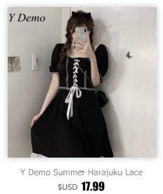 VenusFox Y Demo Gothic Sweet Women Dress Soft Goth Square Collar Elastic Ruffles A-line Party Dress Female 2020