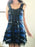 VenusFox Dress Women Classic Frill Lace Dresses Sleeveless Plaid Vintage Gothic Mini Dresses Ball Gowns Cosplay Costume Plus Size Dress