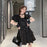 VenusFox Black Mall Goth Punk Kawaii Mini Lolita Dress Women Gothic Egirl Emo Lace Y2k Dresses Dark Academia Fairy Grunge Alt Clothes