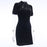 VenusFox Goth Apparel Retro Bandage Black Short Sleeve Mini Dress Women Gothic Streetwear Female Dress Elegent Vintage Party