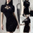 VenusFox Goth Women Dress cheongsam Chinese Style Skinny Black Mini Dress Streetwear Sexy Vintage Harajuku Summer Women Clothing Slim