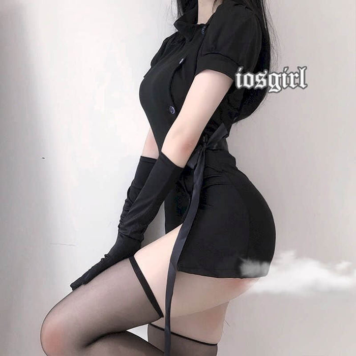VenusFox Gothic Nurse Uniform Sexy Extreme Temptation Adult Products Flirting Dark Sexy Dress Suit Lingerie Cosplay