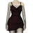 VenusFox Women's Gothic Style V-neck Dark Sexy Red Mesh Sling Mini Dress Casual Wrap Streetwear Women Goth Punk Gothic Harajuku dresses