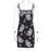 VenusFox Sexy Slim Tight Mini Women Dress Summer Streetwear Sleeveless Short Dress Goth Dragon Print Vintage Dress Gothic Harajuku