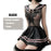 VenusFox Sexy School Cosplay Costumes Black Butterfly Girls Kawaii Hot Erotic Set for Women Porno Lingerie Mesh Top with Hot Mini Skirt