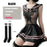 VenusFox Sexy School Cosplay Costumes Black Butterfly Girls Kawaii Hot Erotic Set for Women Porno Lingerie Mesh Top with Hot Mini Skirt