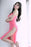 VenusFox Ice Silk See Through Straight Dress Smooth Transparent Adult Club Fantasy Erotic Wear Sexy Women Deep V Neck High Cut Dress