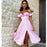 VenusFox Summer Dresses For Women Shoulder Elegant Sexy Floral Off Back Split Midi Dress Fashion Cute Romantic Women's Vestidos