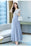 VenusFox Summer New Arrival Elegant Hot Sale Round Collar Lace Chiffon Long Women Dresses  M-4XL