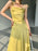 VenusFox Summer Yellow Elegant Women Spaghetti Strap Dress Solid Color Vintage Bandage Mixi Dress Party Female Vestidos