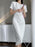 VenusFox Women Summer Dresses High Waist Minimalist Elegant T Shirt Slit