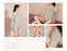 VenusFox Cotton Sleepwear Girls Summer Women's Pajamas Little Green Flower Femme Sweet Pajamas Short Sleeve Home Suit