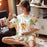 VenusFox Summer Pajamas Set Women Women Sleepwear Night Suit Home Wear Women Loose Casual Cartoon Cotton Nightwear