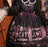 VenusFox Halloween gothic vintage sweet lolita dress lace bowknot high waist printing victorian dress kawaii girl gothic lolita jsk cos