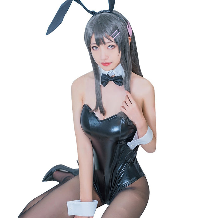 VenusFox Rascal Does Not Dream of Bunny Girl Senpai Cosplay Sakurajima Mai Cosplay Costume Jumpsuit Halloween Carnival Sexy Bunny Costume