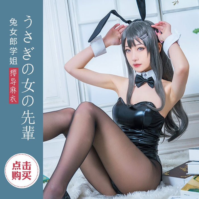 VenusFox Rascal Does Not Dream of Bunny Girl Senpai Cosplay Sakurajima Mai Cosplay Costume Jumpsuit Halloween Carnival Sexy Bunny Costume