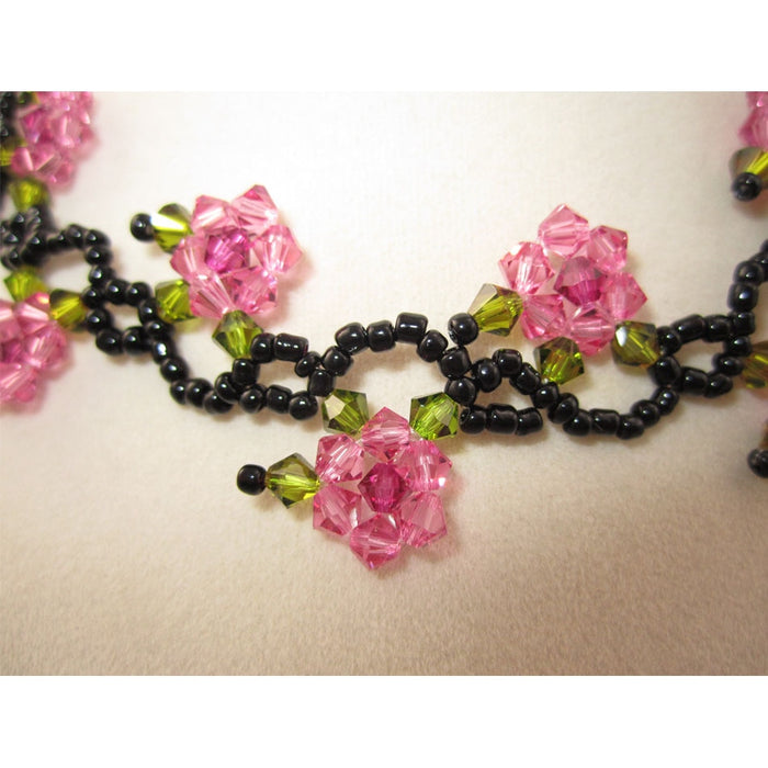 VenusFox Floral Rose Flower Necklace