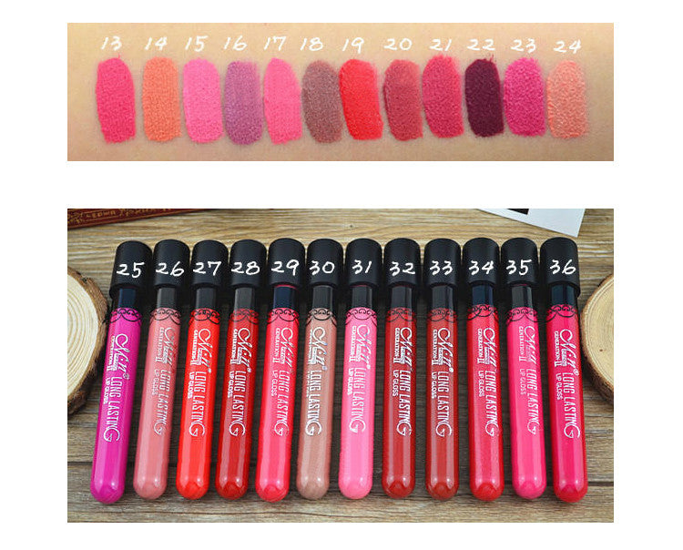 Matte Lipstick Tint liquid Velvet Waterproof Long Lasting Lip Gloss