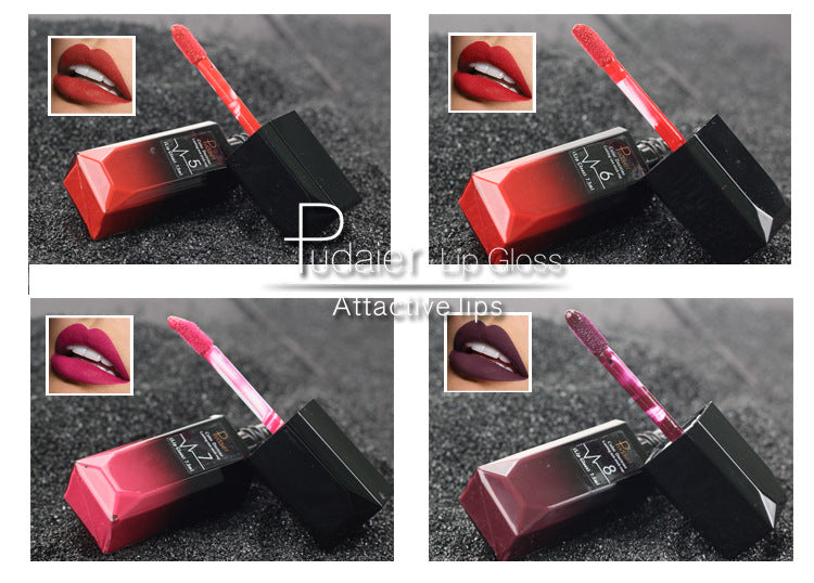 Long Lasting Metallic Sexy Red Velvet Matte Liquid Lipstick