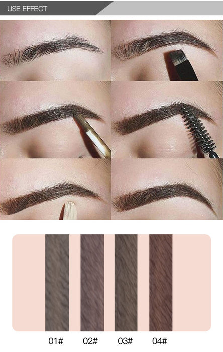 Eyebrow Enhancers Brush Kits Waterproof Henna Eyebrow Gel Black Brown Pigments