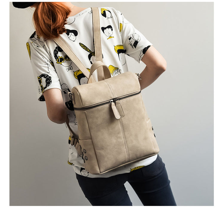 Women Simple Style Fashion Vintage Leather Shoulder Bag