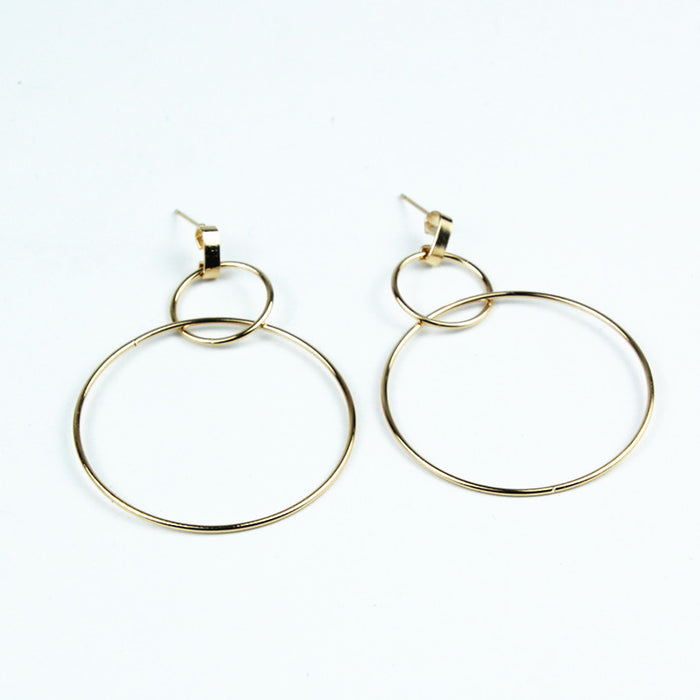 Minimalist Punk Circle Earring