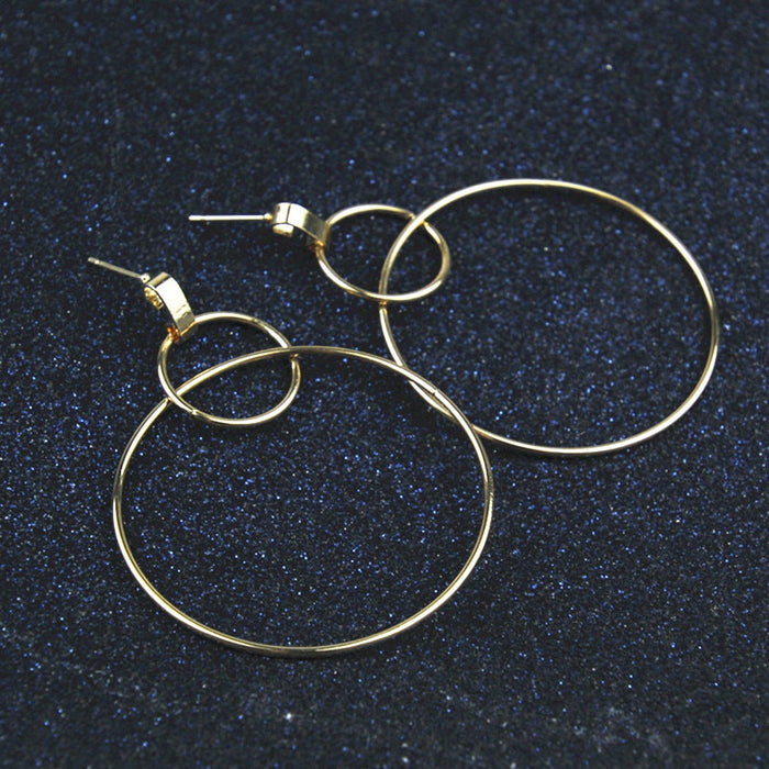 Minimalist Punk Circle Earring