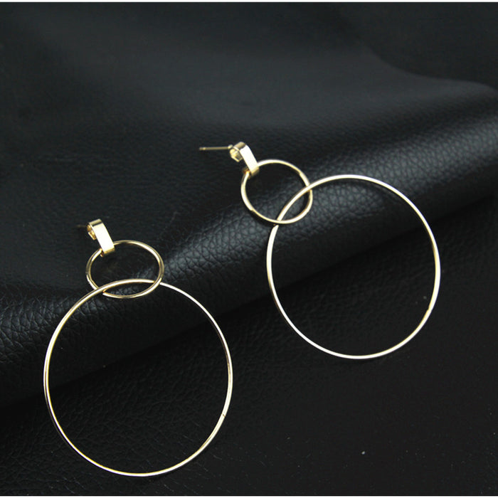 Minimalist Punk Circle Earring