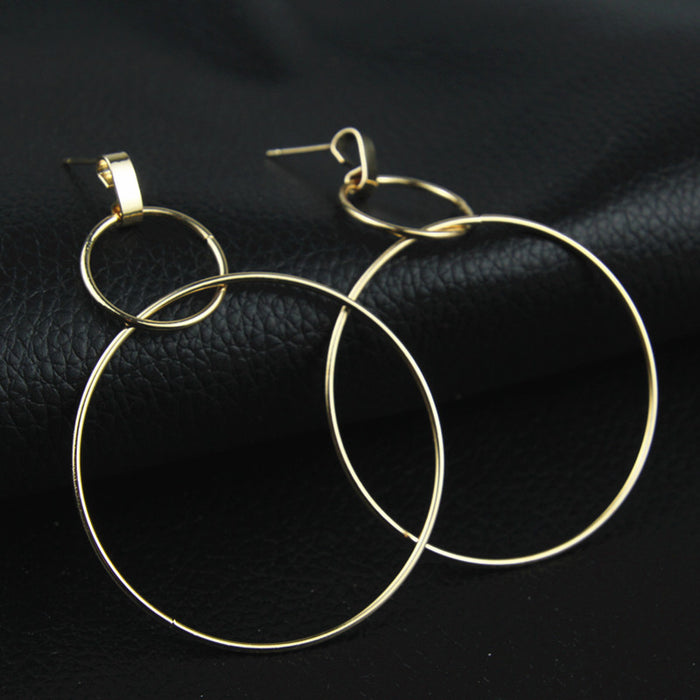 Minimalist Punk Circle Earring