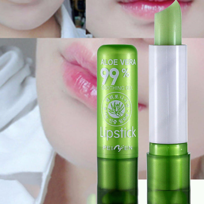 Aloe Vera Lipstick Color Changing lip balm Long Lasting Color hygienic Moisturizing Lipstick