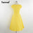 VenusFox Vintage Polka Dot Yellow Dress