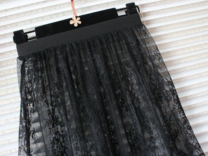 VenusFox Fashion Casual Elegant Mesh Lace Skirts
