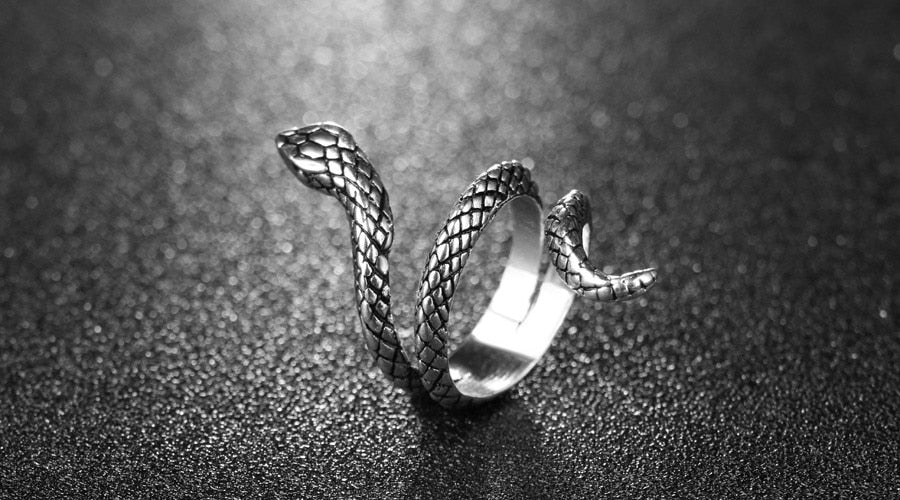 Fashion Silver Vintage Snake Rings