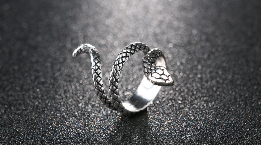 Fashion Silver Vintage Snake Rings
