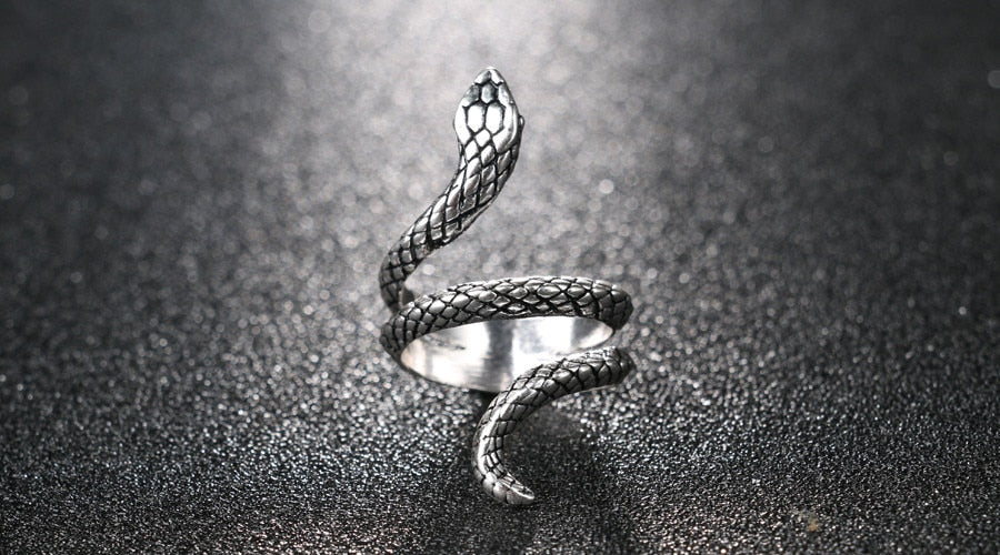 Fashion Silver Vintage Snake Rings