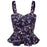 VenusFox Floral Women Tank Top Short Vest Bustier Ruffles Bralette Bra Crop Top