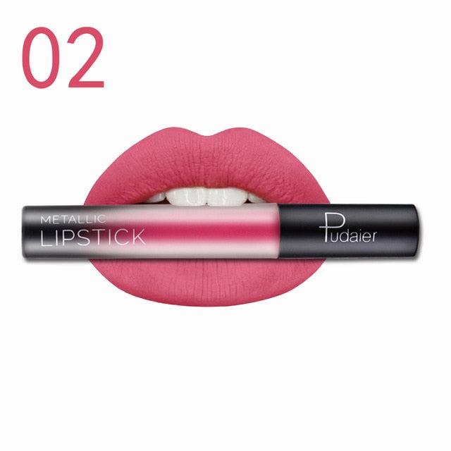 Liquid Lipstick Waterproof Nude Matte Velvet Glossy Lipstick