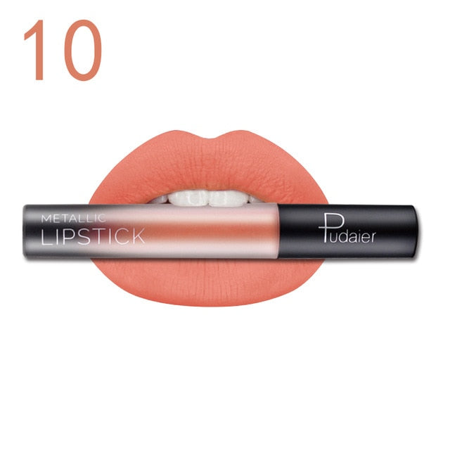 Liquid Lipstick Waterproof Nude Matte Velvet Glossy Lipstick