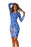 VenusFox Women Casual Plus Size Long Sleeve Office Bodycon Dress