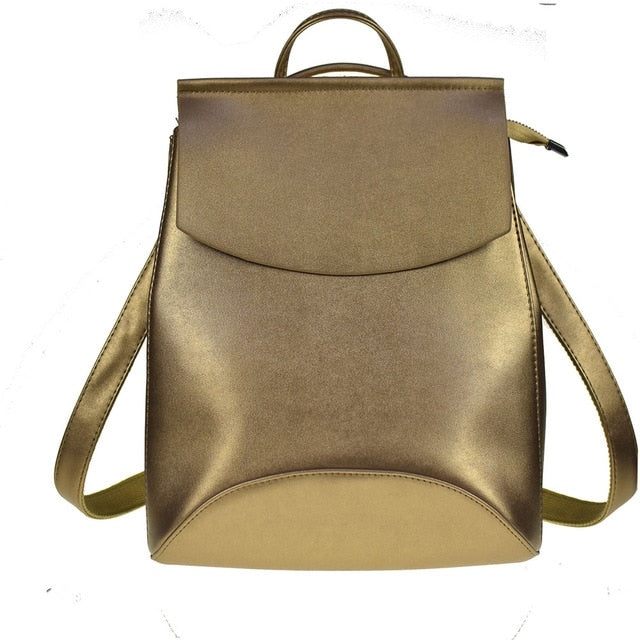 Women High Quality Fashion Leather Backpack Shoulder Bag