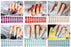 Fake Short Rose Pointed Soft Pink Nude Red Brown Blue Stiletto False Nails full cover