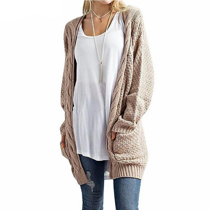 VenusFox Long Long Sleeve Knitted Sweater Cardigans