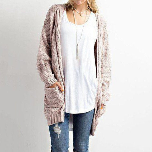 VenusFox Long Long Sleeve Knitted Sweater Cardigans