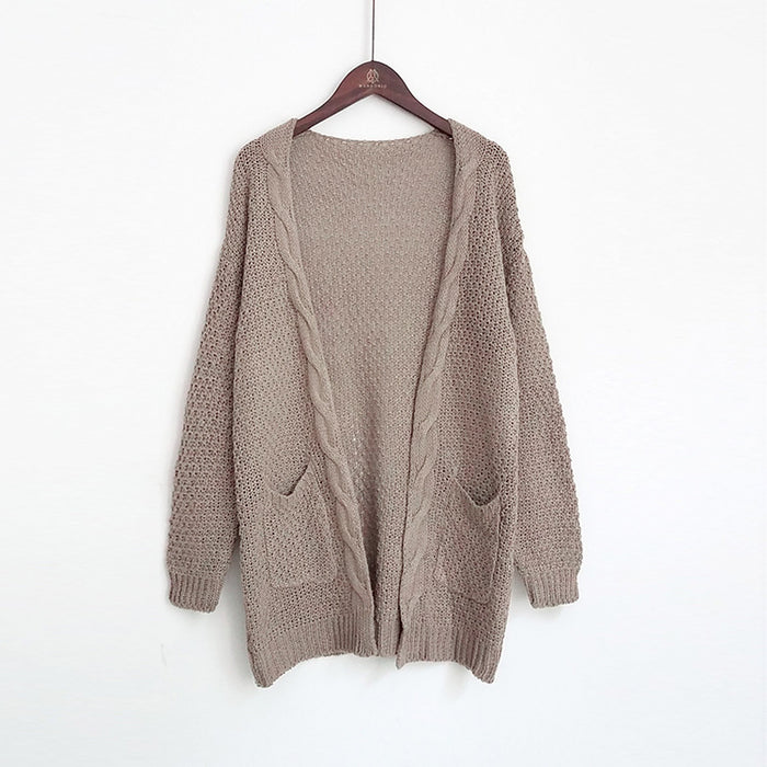 VenusFox Long Long Sleeve Knitted Sweater Cardigans