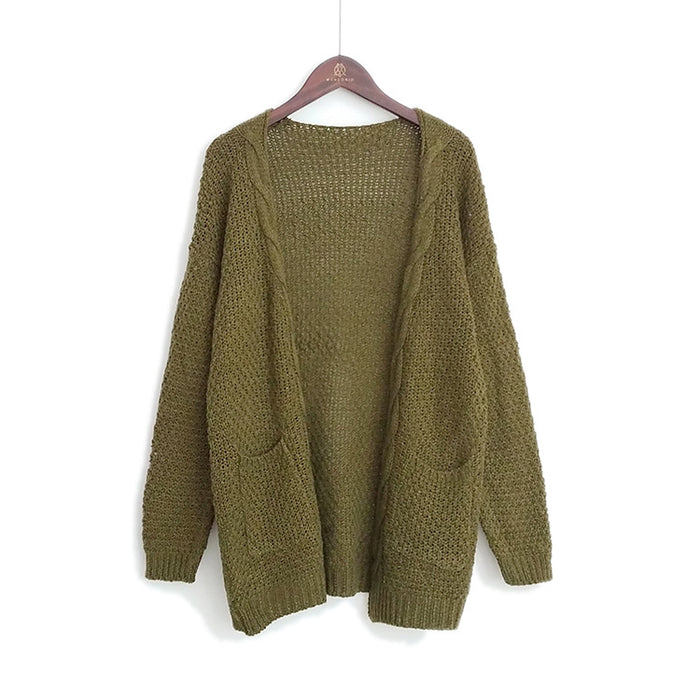 VenusFox Long Long Sleeve Knitted Sweater Cardigans